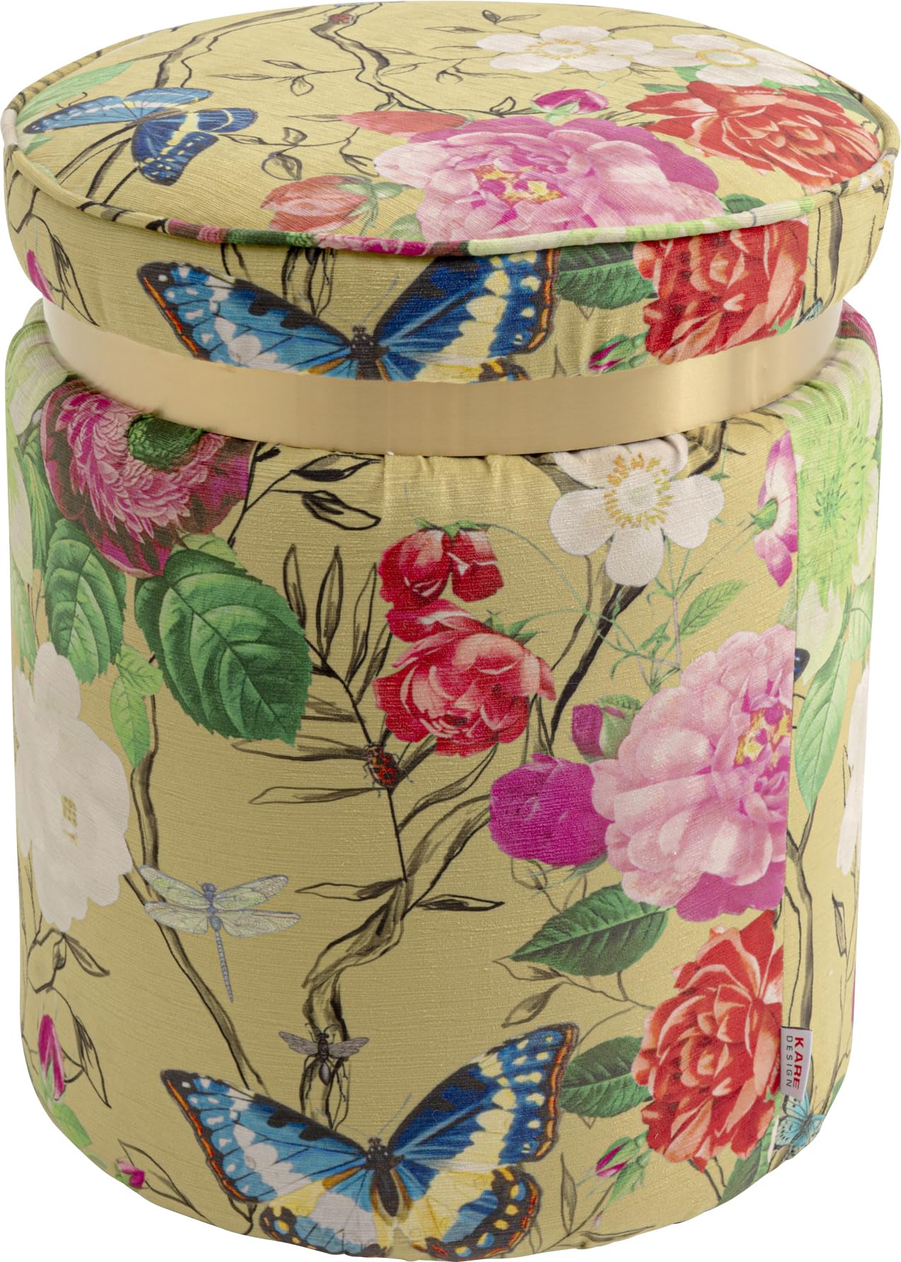 kare-design-hocker-flower-fever-39-cm-pink-mit-bl-mchen-motiv image 7