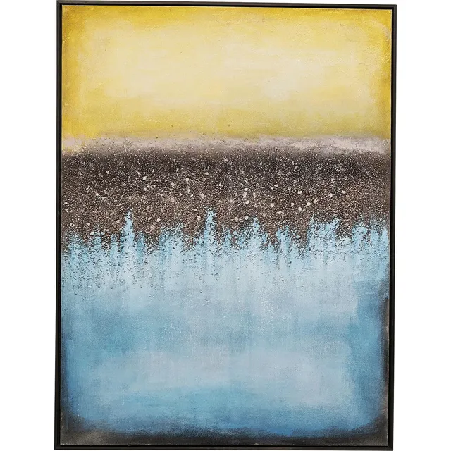 kare-design-leinwandbild-vista-blau-mit-rahmen-handgemalt-abstrakt-122x92-cm image 1