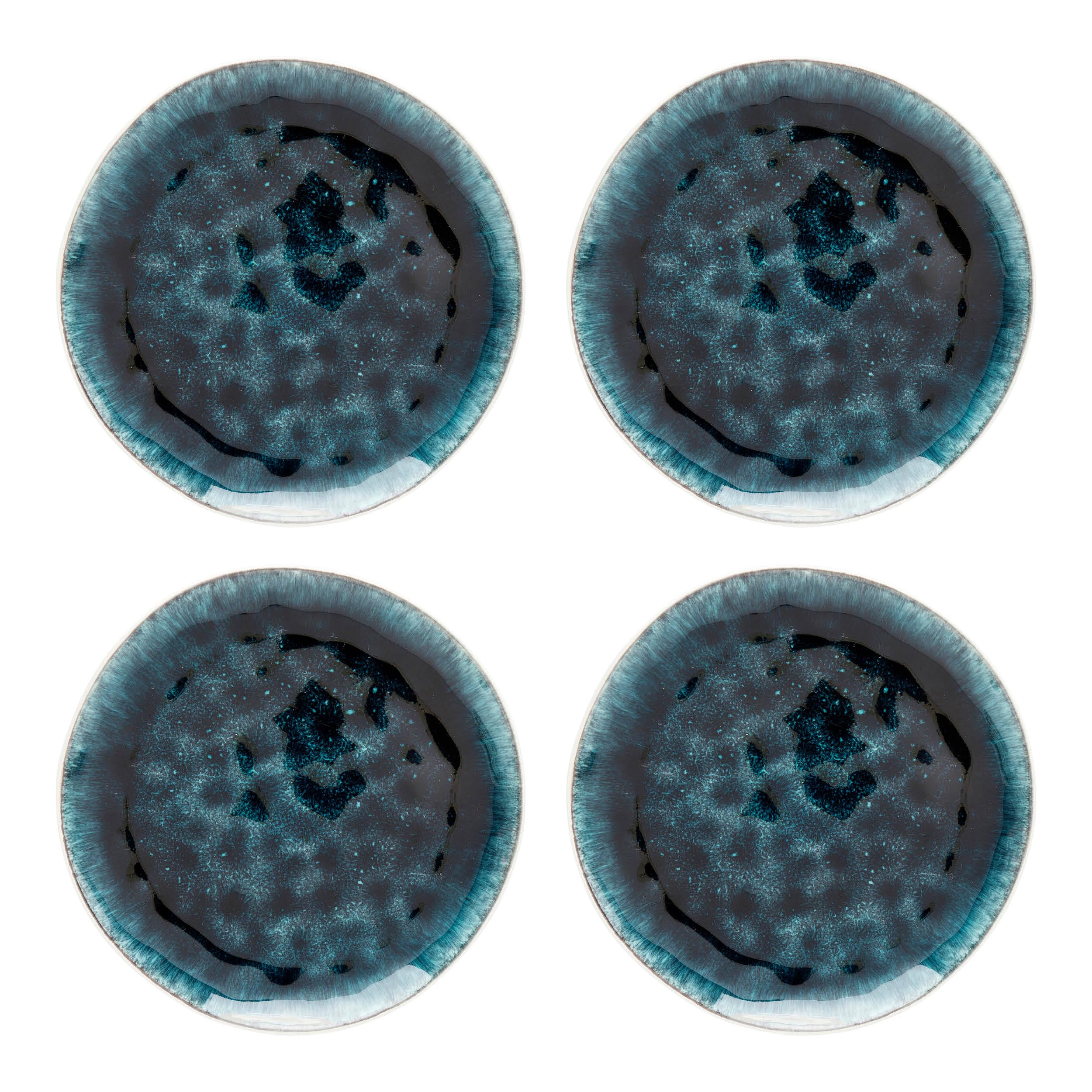kare-design-teller-azur-essteller-set-4-teilig-blau-21-cm-steingut image 1