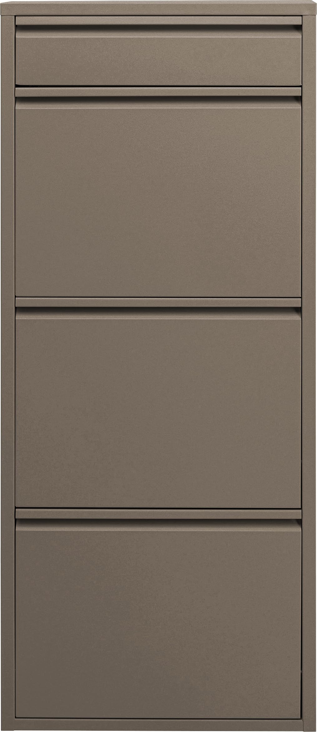 kare-design-caruso-3-1-schuhschrank-taupe-schmal-119x50x15-cm image 1