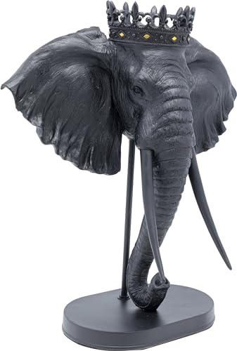 kare-design-deko-objekt-elephant-royal-schwarz-57cm-elefant-figur-f-r-wohnzimmer image 7