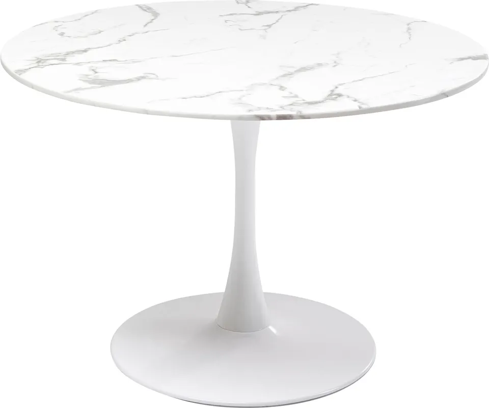 kare-design-tisch-veneto-wei-rund-d110-cm-marmoroptik-73x110x110-cm image 1