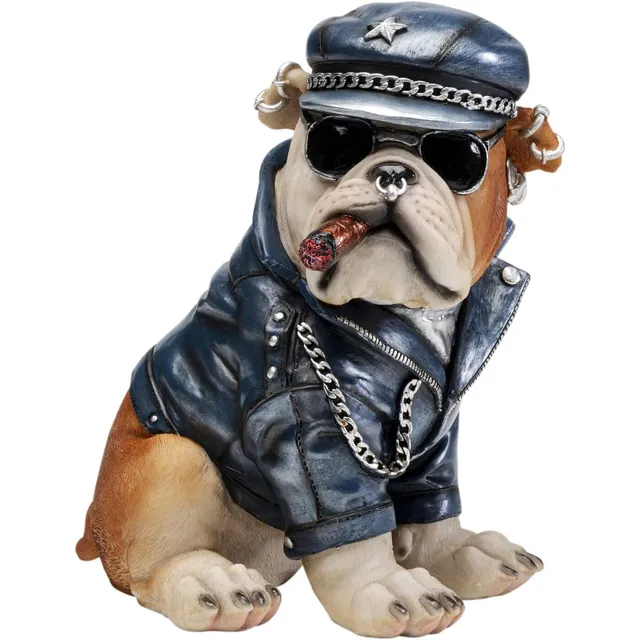 kare-design-spardose-punk-hund-mehrfarbig-22x19x16-cm-handbemalt image 1