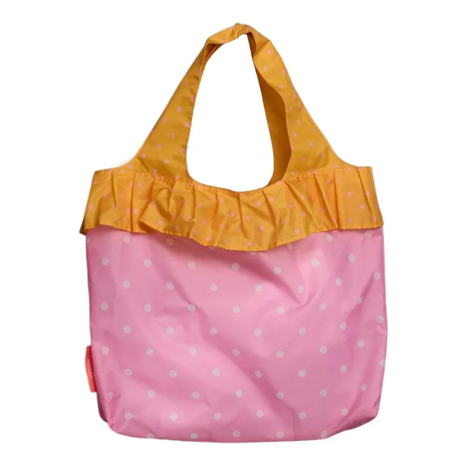 cedon-easy-bag-volant-dots-pink-einkaufsbeutel image 1