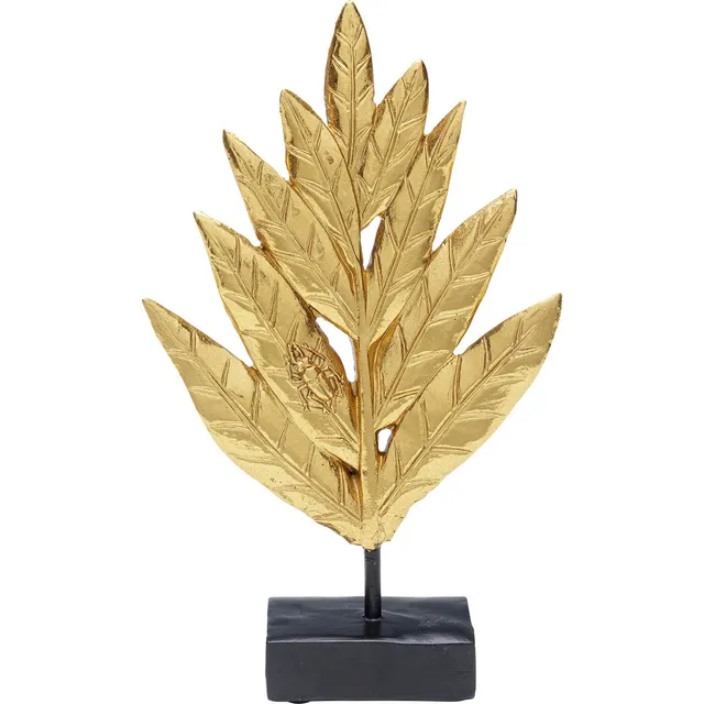 kare-design-deko-objekt-leaves-gold-deko-bl-tter-25-cm image 1