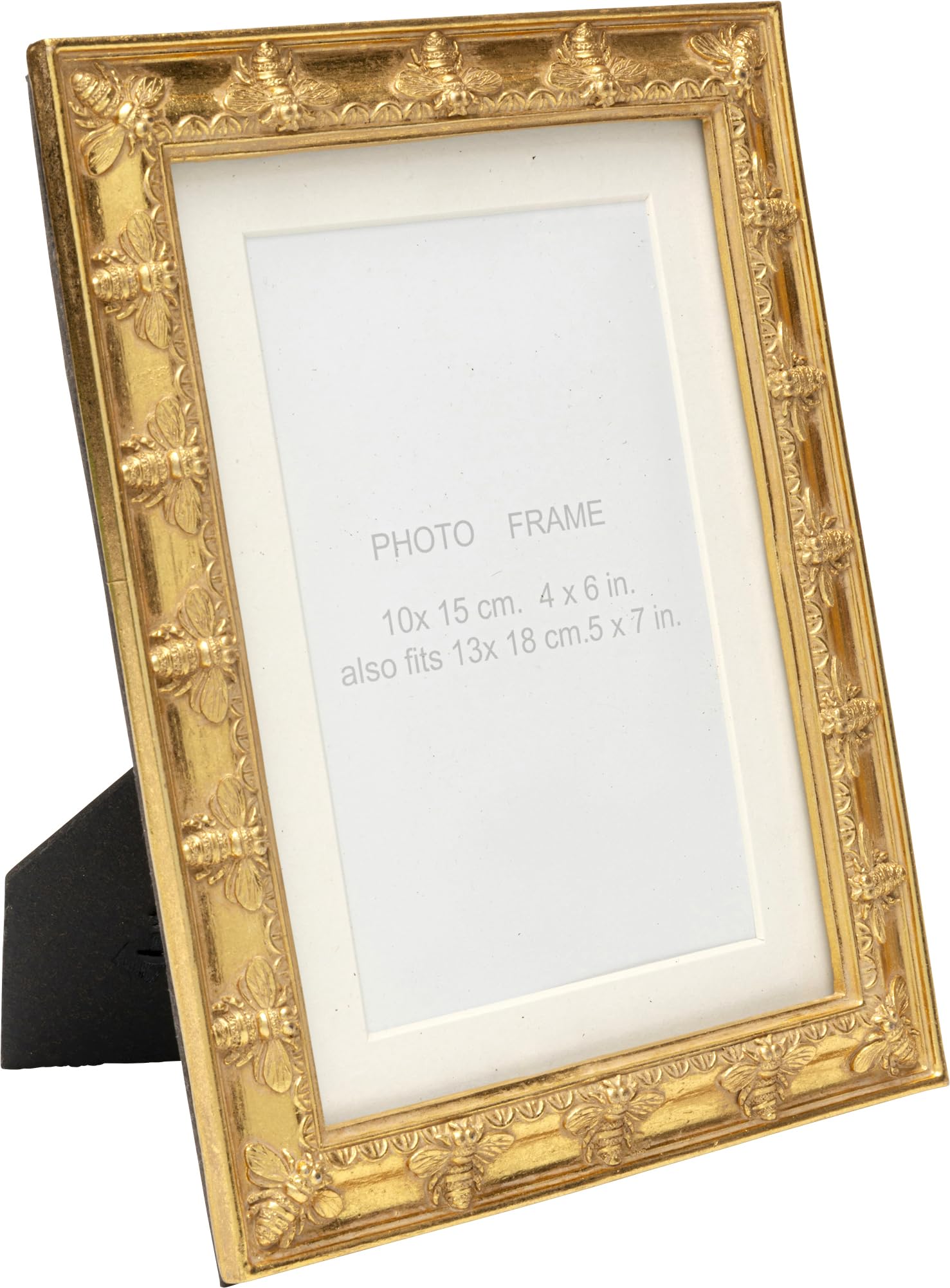 kare-design-bilderrahmen-bienen-gold-fotorahmen-13x18-cm-rechteckig image 2