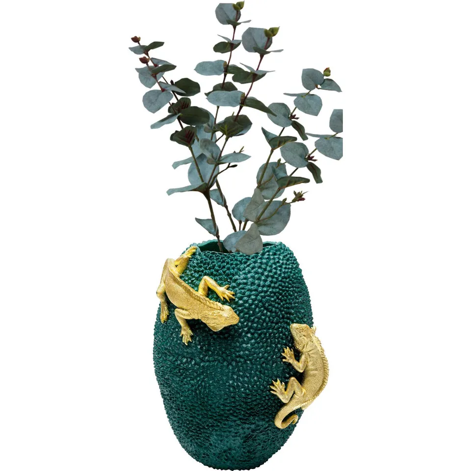 kare-design-vase-cham-leon-jackfrucht-gr-n-39x27-cm image 1