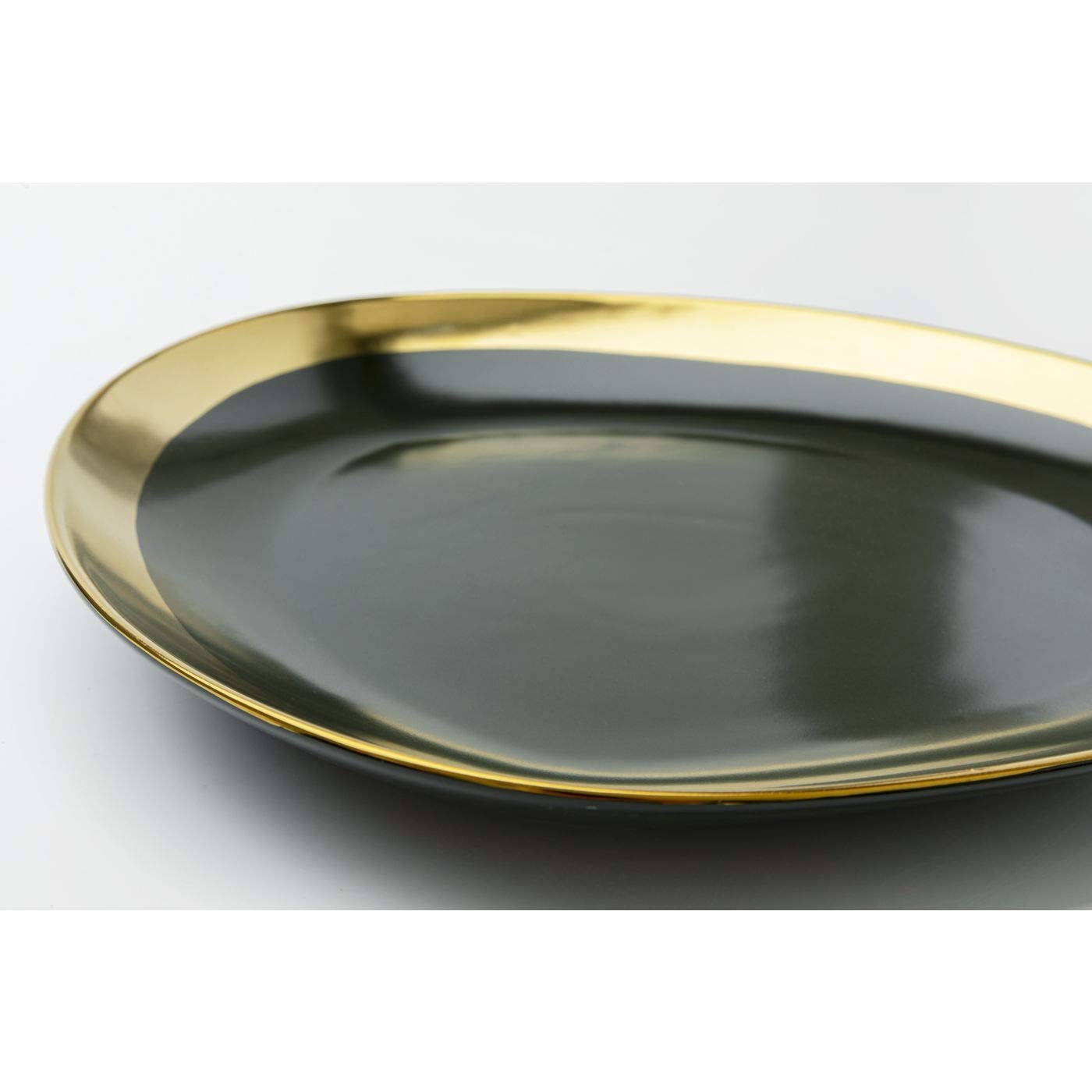 kare-design-teller-vibrations-gr-n-gold-geschirr-set-keramik image 8