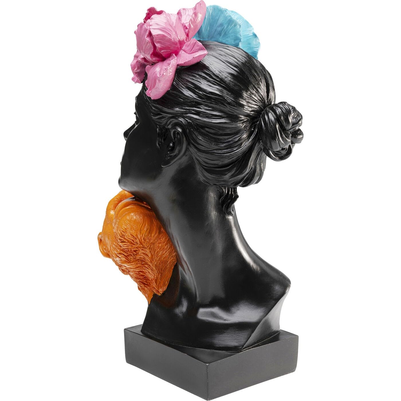 kare-design-deko-figur-jungle-lady-schwarz-bunt-40-cm image 3