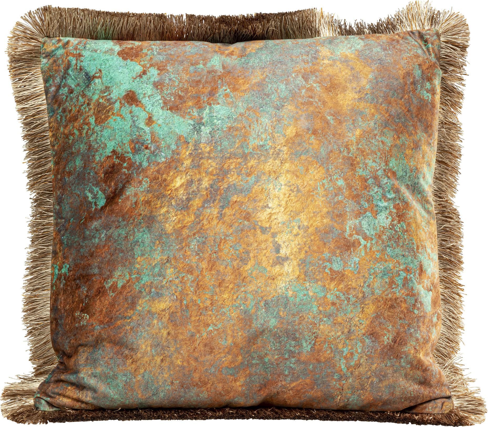 kare-design-antique-fringe-kissen-45x45-cm-braun image 1
