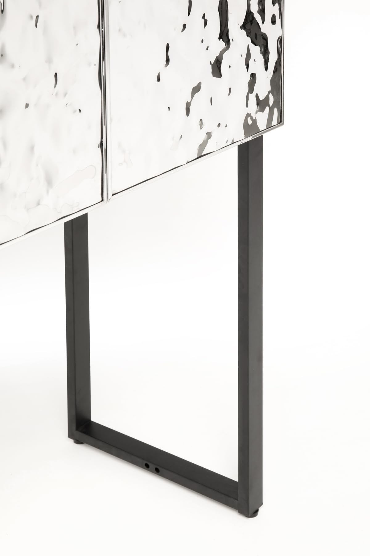 kare-design-schrank-carino-hochschrank-silber-schwarz-chrom-160x80x39-cm-push-to image 5