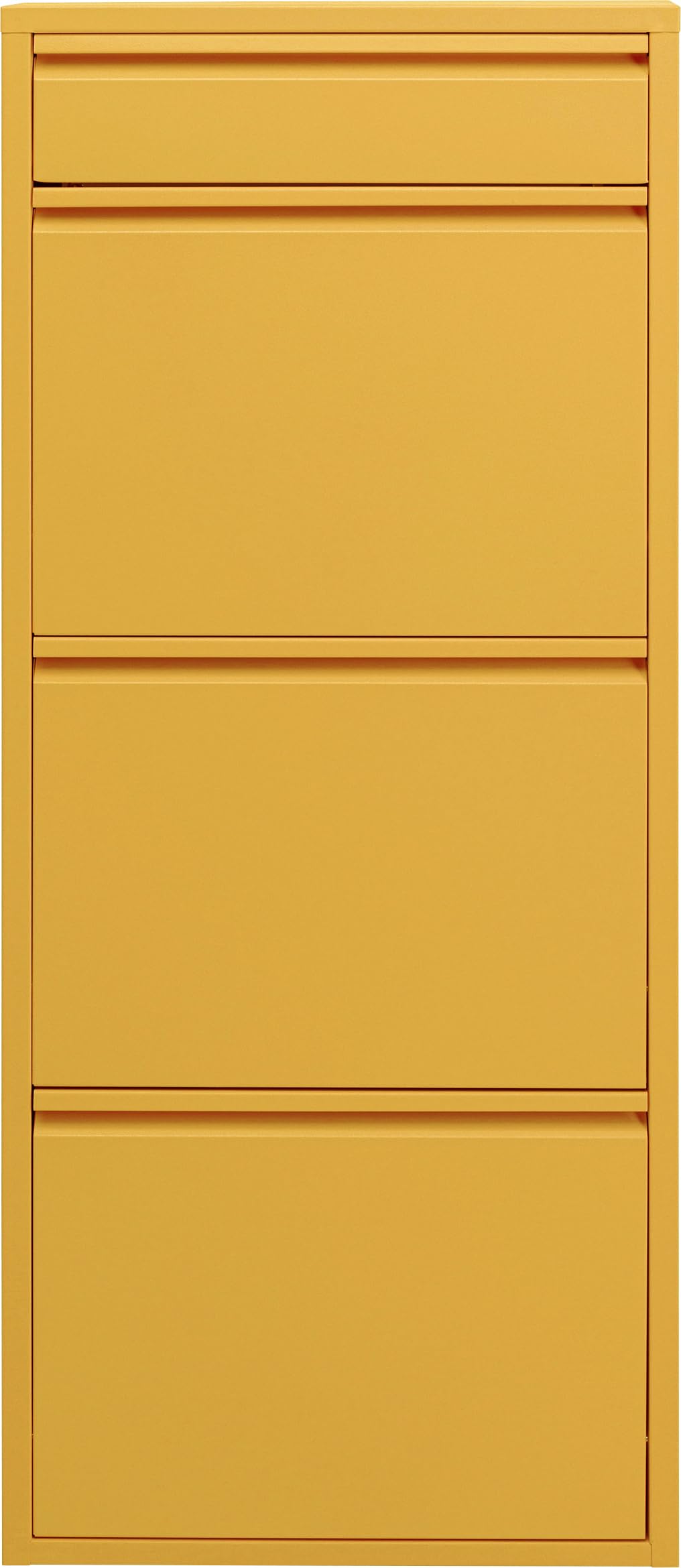 kare-design-schuhschrank-caruso-3-1-gelb-schmal-119x50x15-cm-stahl-f-r-6-paar-sc image 1