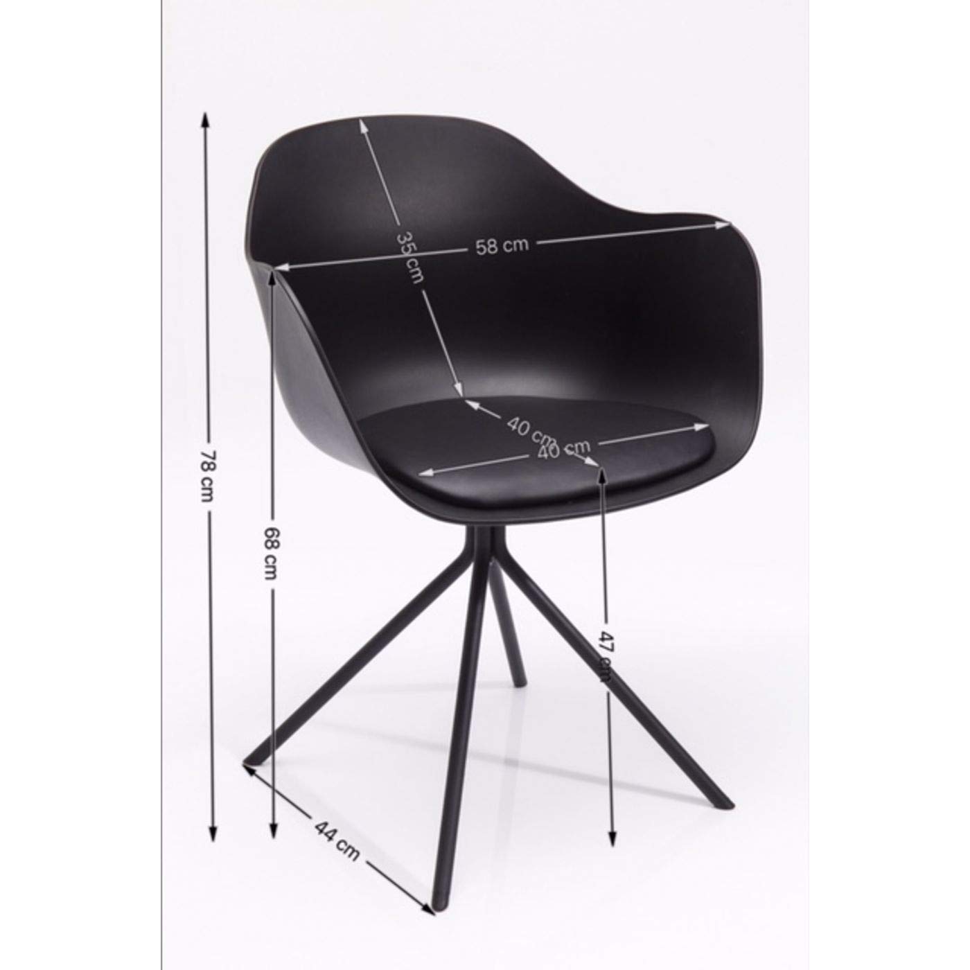 kare-design-armlehnstuhl-bel-air-schwarz-b-ro-esszimmer-47-cm-sitzh-he image 3
