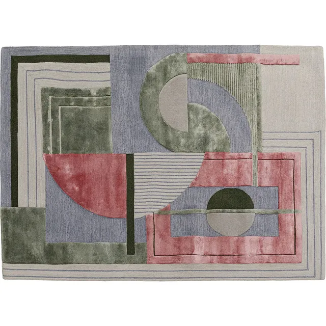 kare-design-teppich-cubic-gr-n-rosa-170x240-cm image 1