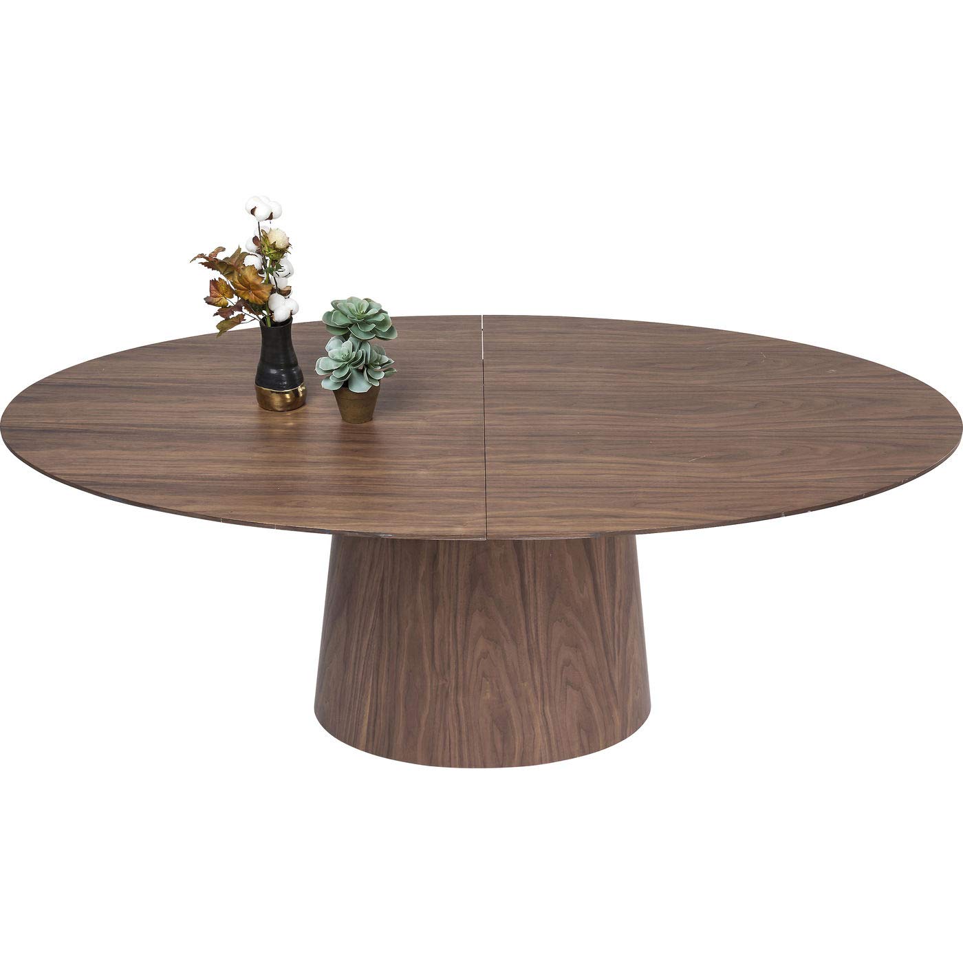 kare-design-benvenuto-walnut-ausziehtisch-oval-200-250-cm-6-8-personen image 1
