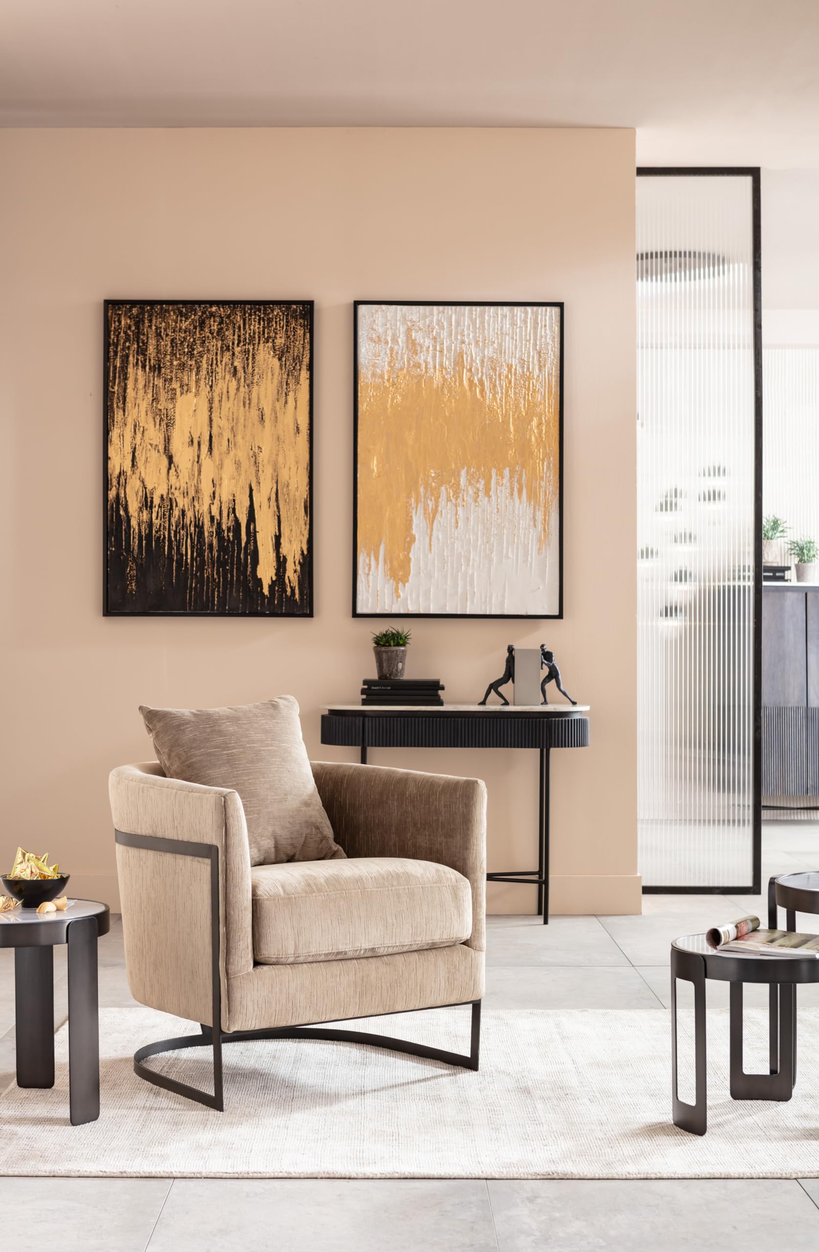 kare-design-abstract-gold-wei-bild-handgemalt-80x120-cm-massivholz-rahmen image 8