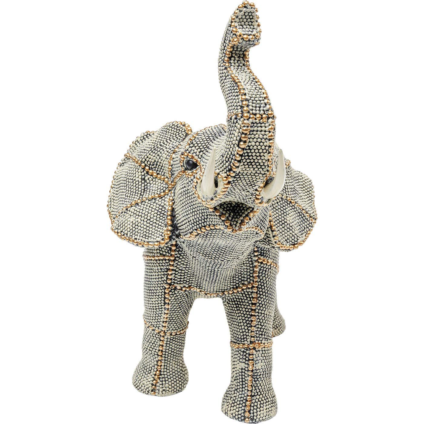kare-design-deko-figur-walking-elephant-grau-27x29x14-cm image 4