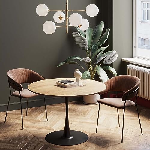 kare-design-schickeria-esstisch-rund-eiche-110-cm-schwarz image 8