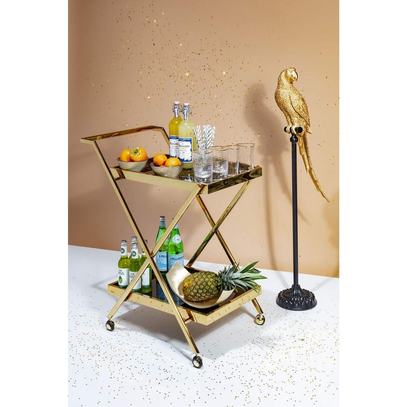 kare-design-deko-figur-papagei-gold-116-cm image 3