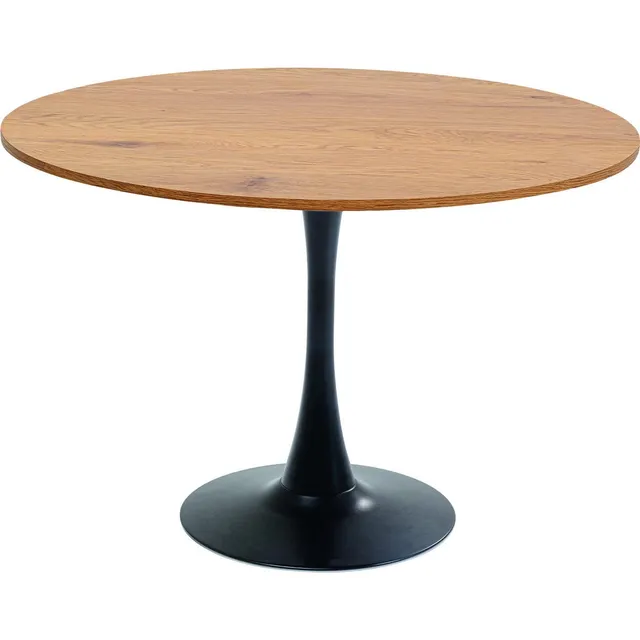 kare-design-schickeria-esstisch-rund-eiche-110-cm-schwarz image 1