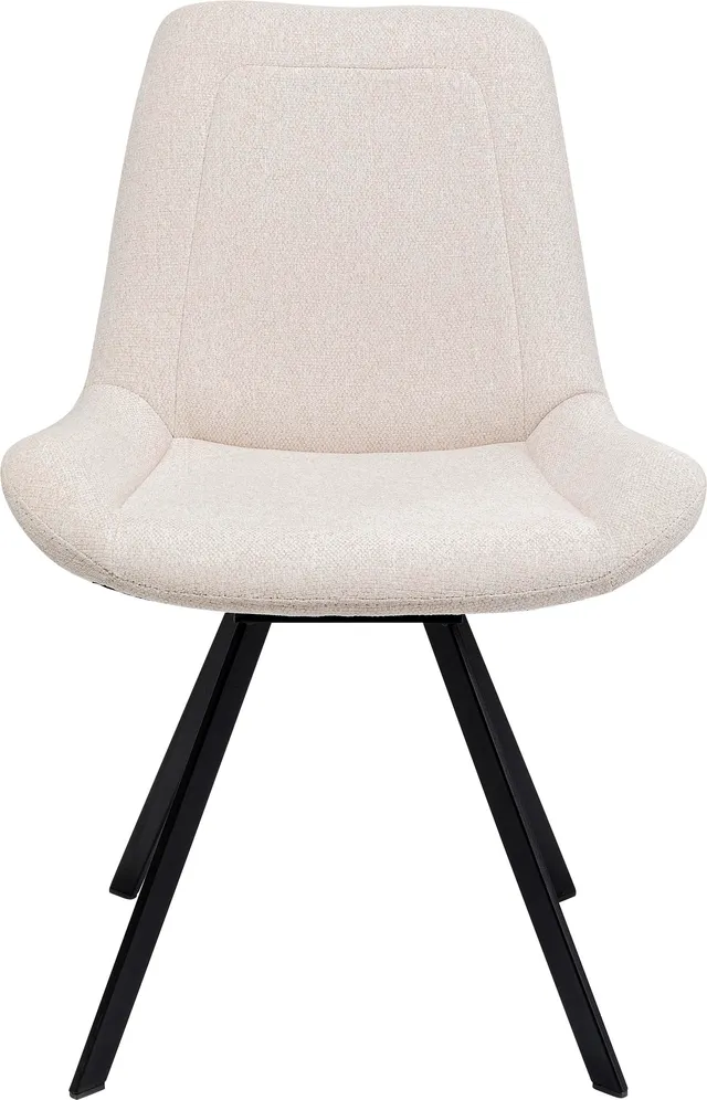 kare-design-baron-drehstuhl-creme-esszimmer-schreibtischstuhl-88x57x63-cm-180-dr image 1