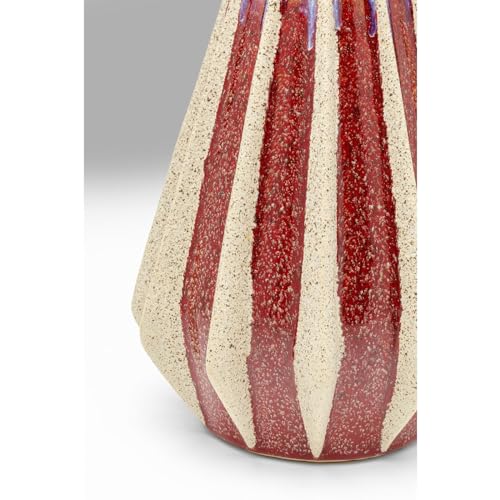 kare-design-vase-tic-tac-rot-24-cm-handgearbeitete-keramik-blumenvase image 6