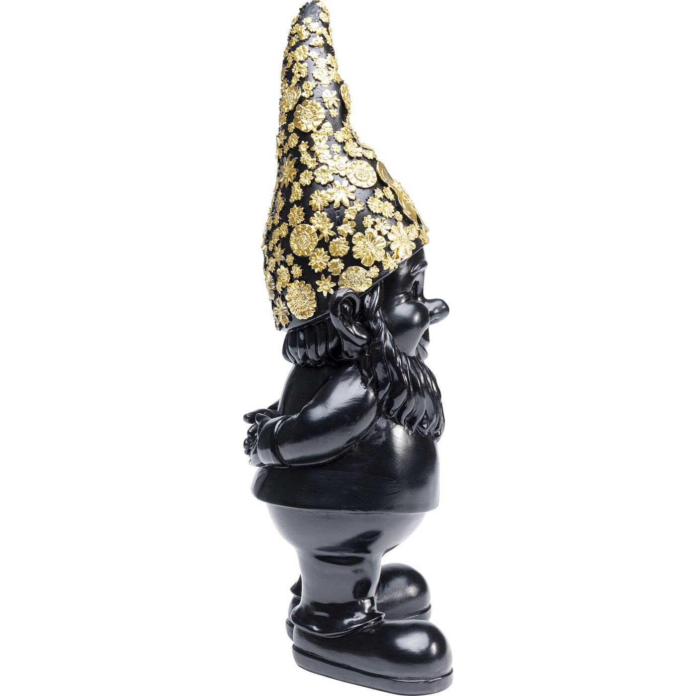 kare-design-deko-figur-zwerg-standing-schwarz-gold-30x12x9-cm image 4