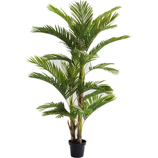 kare-design-deko-pflanze-palm-tree-gr-n-190-cm-im-zementtopf image 1