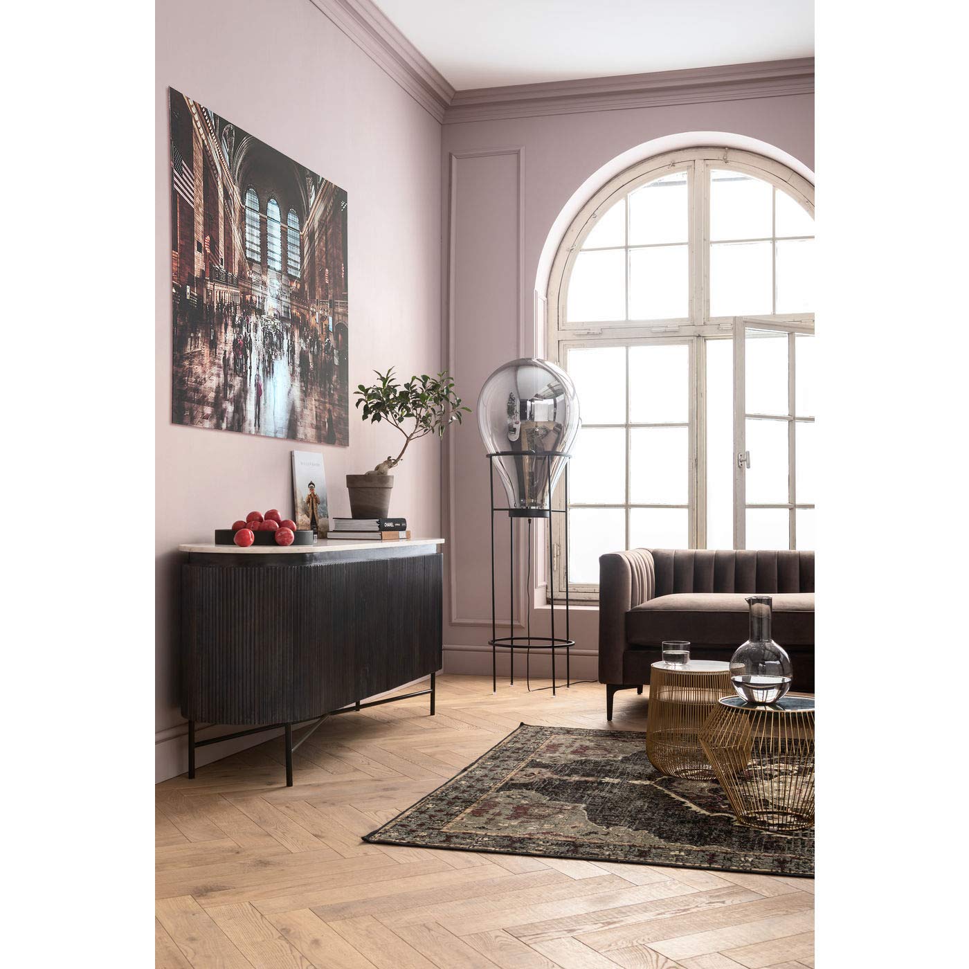 kare-design-sideboard-glenn-75x161x47-cm-tv-board-mit-marmorplatte-massivholz-un image 2