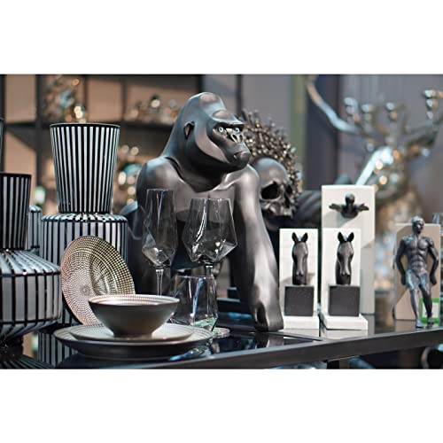 kare-design-deko-figur-proud-gorilla-48-cm-schwarz-kunststein image 7