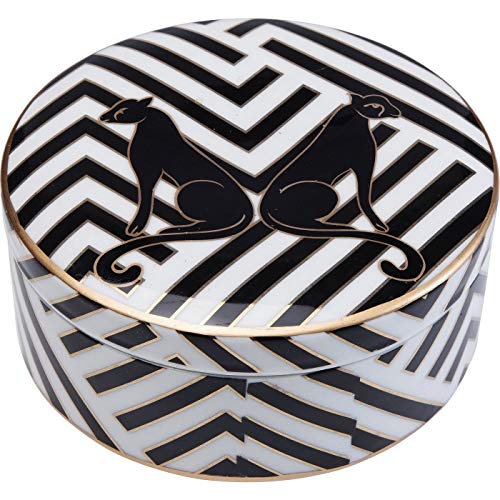 kare-design-deko-dose-panther-schwarz-keramikdose-gatsby-style image 6