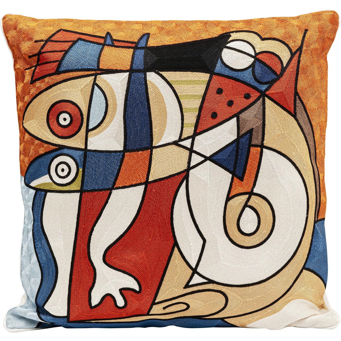 kare-design-art-line-face-kissen-mehrfarbig-50x50-cm-mit-reissverschluss-und-f-l image 6