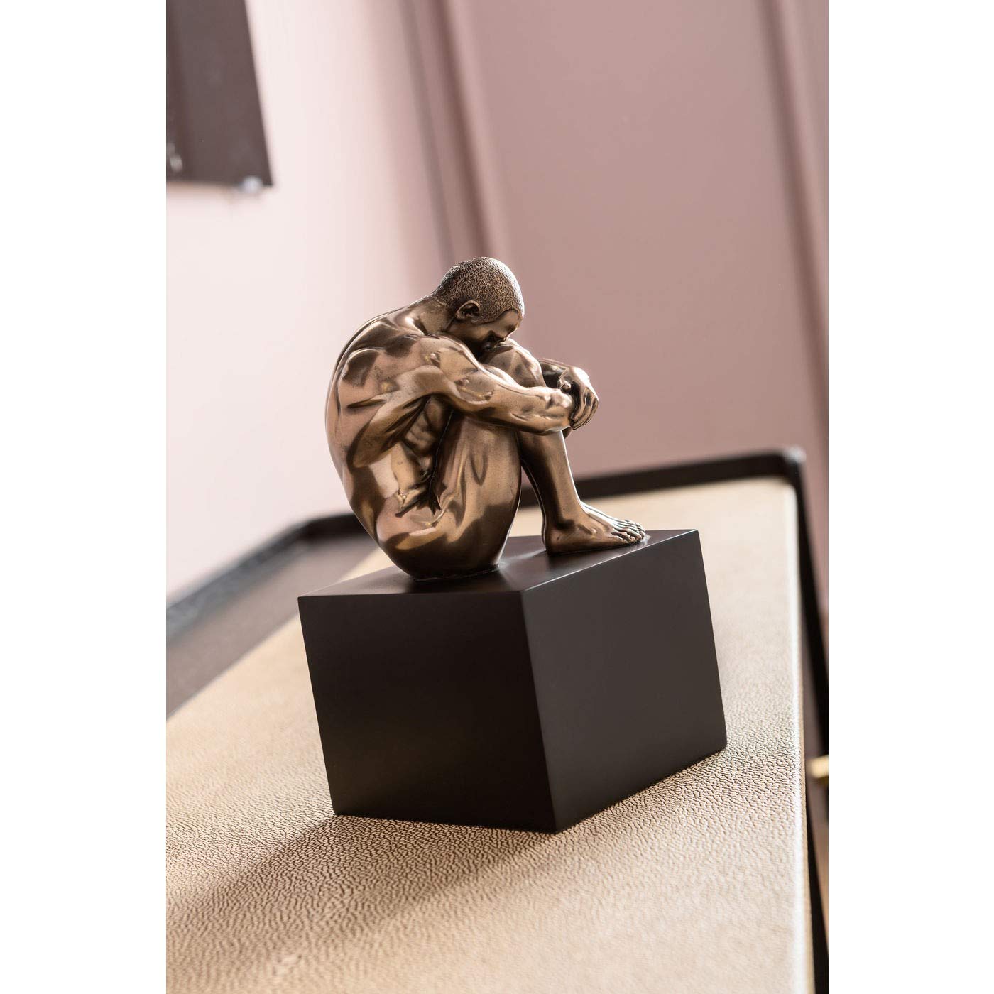 kare-design-deko-objekt-nude-man-thinking-bronze-19-5x10-5x10-5-cm image 2