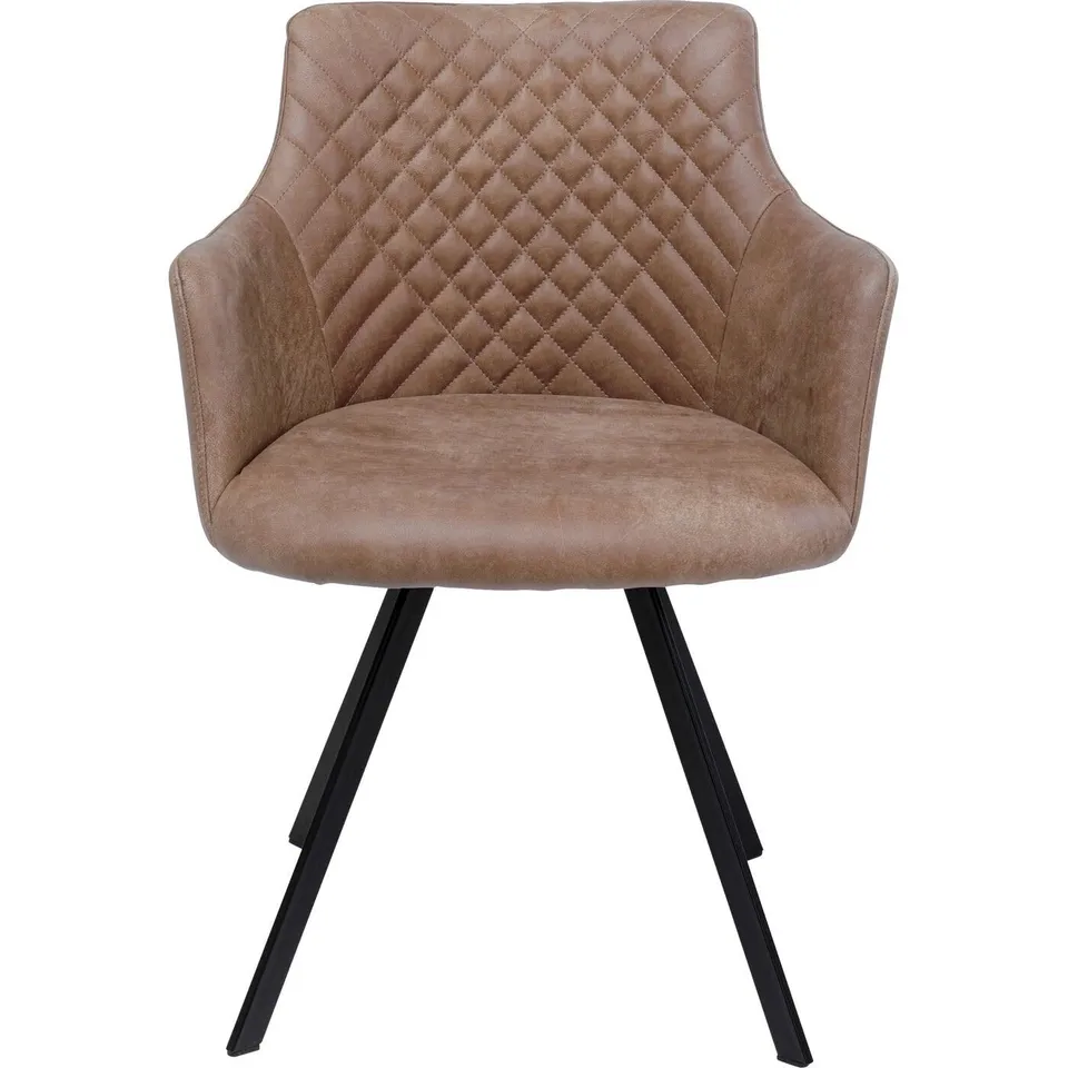 kare-design-drehstuhl-coco-braun-esszimmerstuhl-360-drehbar-84x53x60cm image 1