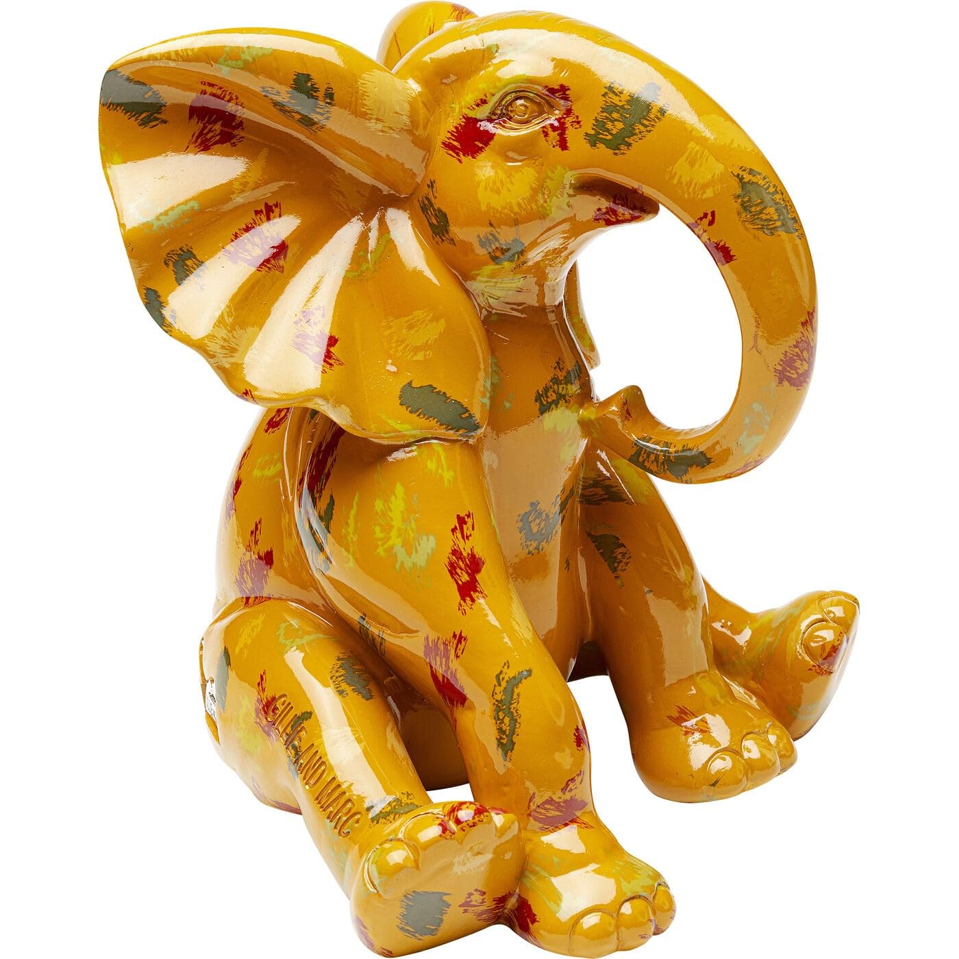 kare-design-dekofigur-elephant-dots-gelb-16x19x20-cm image 5