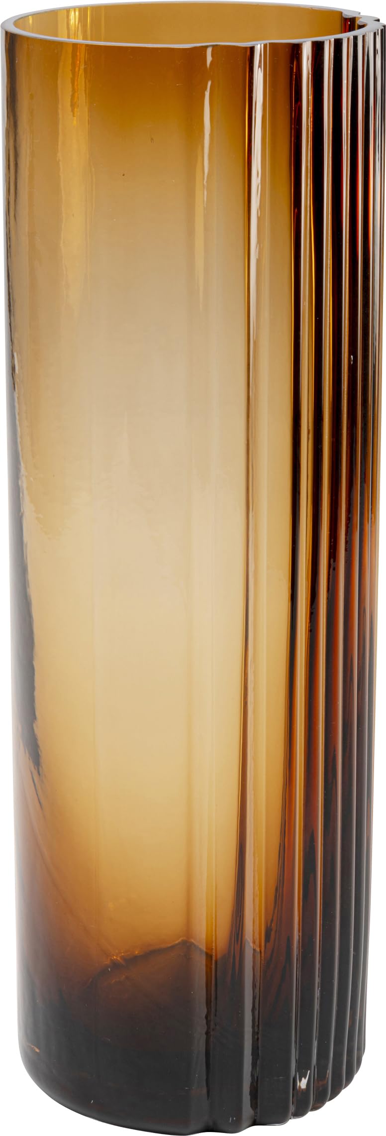 kare-design-vase-daphne-braun-36-cm-hohe-blumenvase-aus-glas image 1