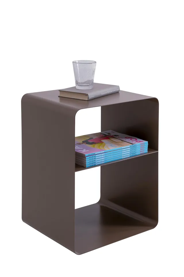 kare-design-beistelltisch-lounge-s-taupe-grau-38x33x53-cm-nachttisch-aus-stahl image 1