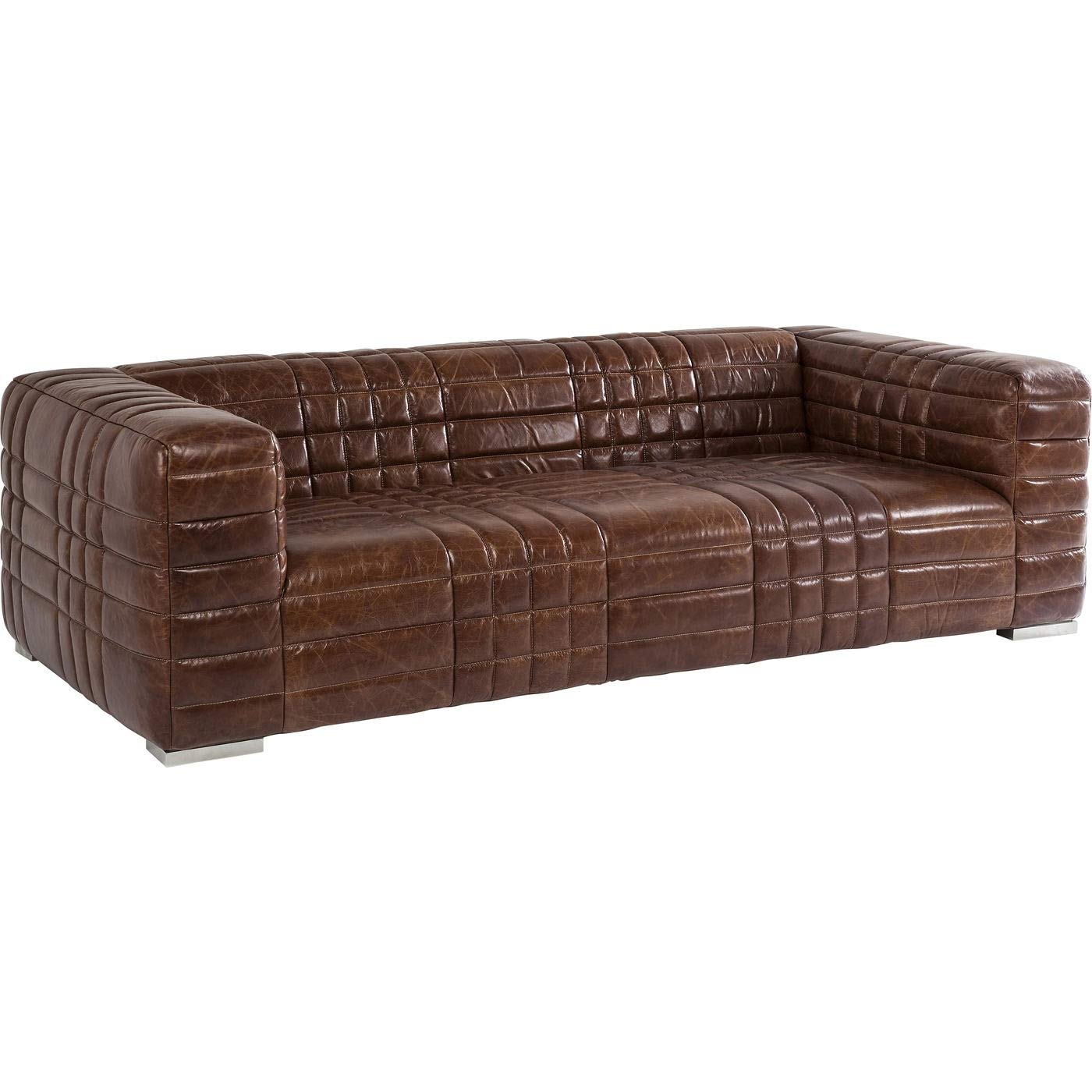 kare-design-square-dance-3-sitzer-ledersofa-braun-234-cm-echtleder image 3