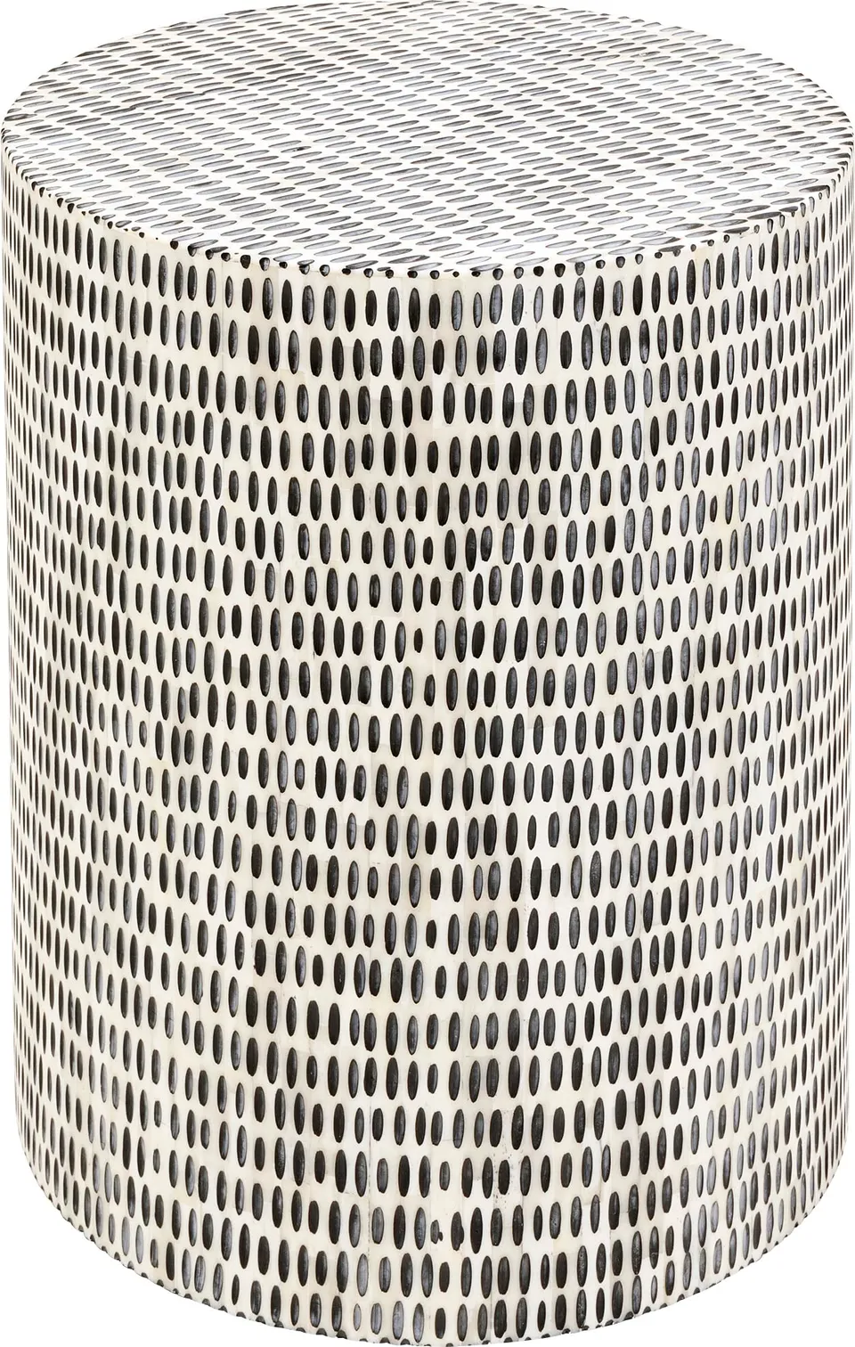 kare-design-beistelltisch-piano-rund-schwarz-wei-36-cm-durchmesser image 1
