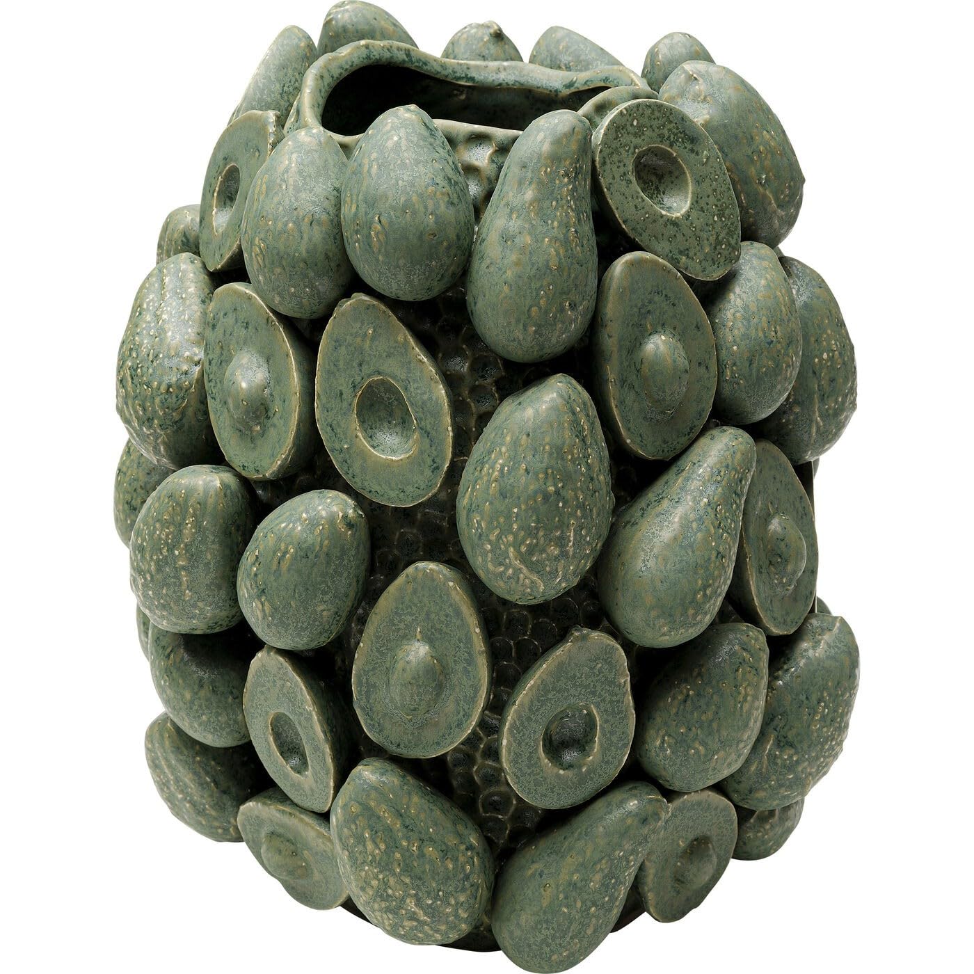 kare-design-vase-avocados-gr-n-handbemalt-23-cm-kleine-deko-tischvase-unikat image 5