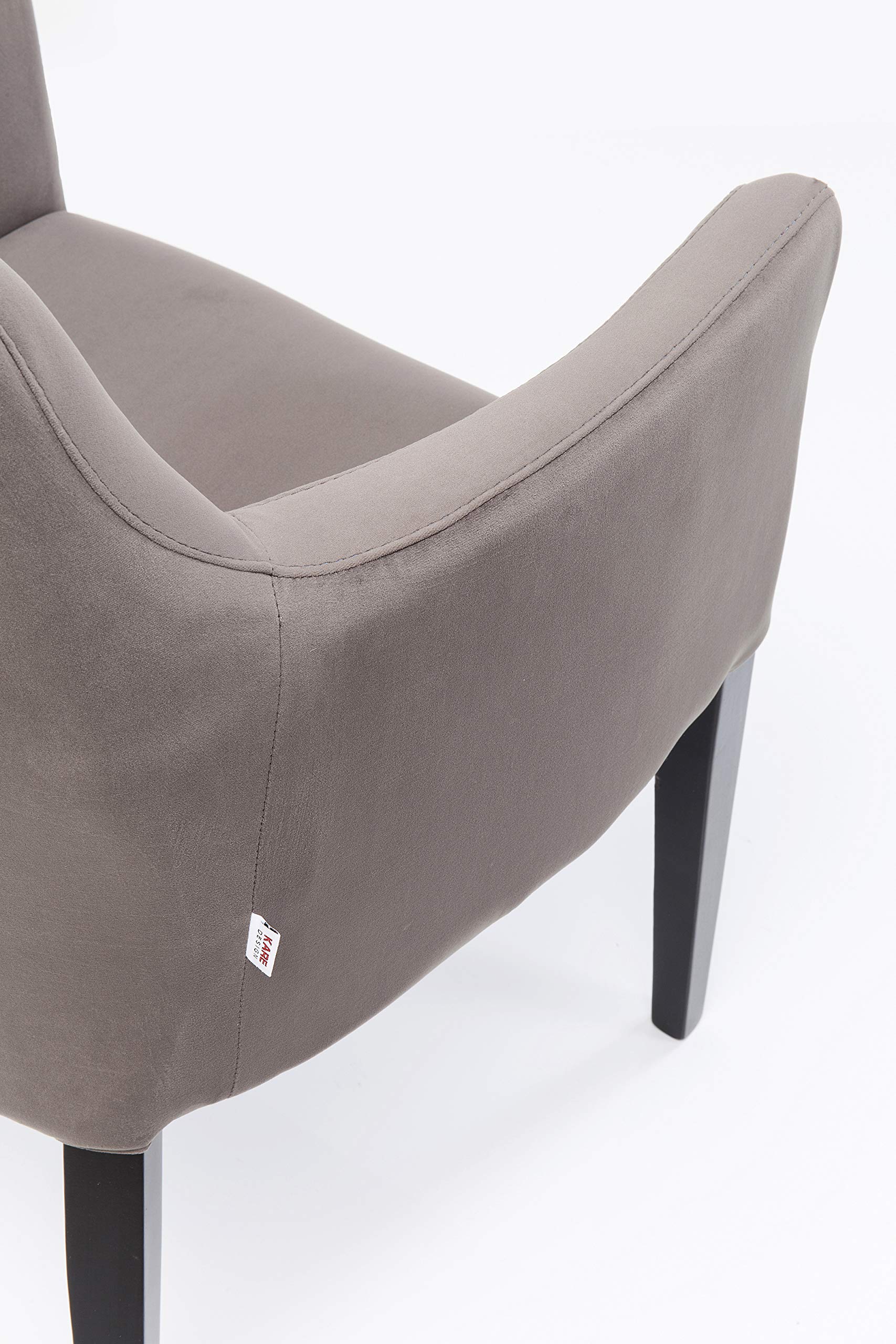 kare-design-mode-armlehnstuhl-grau-samtoptik-87x58x67cm image 6