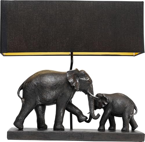 kare-design-tischleuchte-elephant-family-e27-elefanten-motiv-braun-schwarz image 7