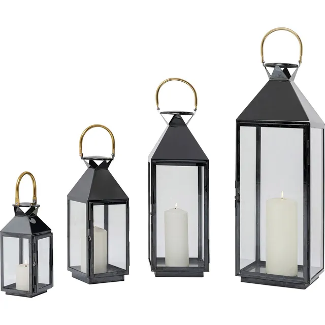 kare-design-laterne-giardino-4er-set-windlicht-schwarz-gold-71x24x23-4cm image 1
