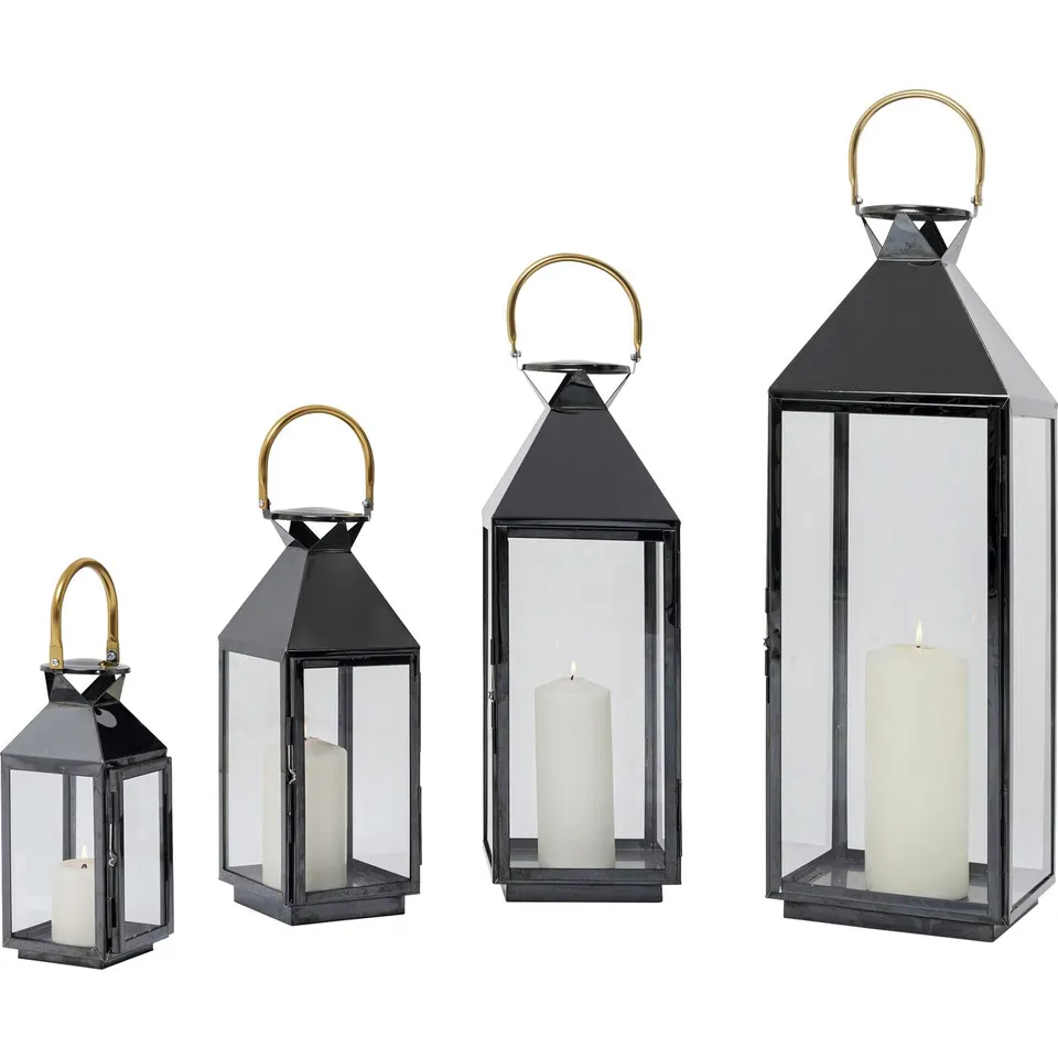 kare-design-laterne-giardino-4er-set-windlicht-schwarz-gold-71x24x23-4cm image 1