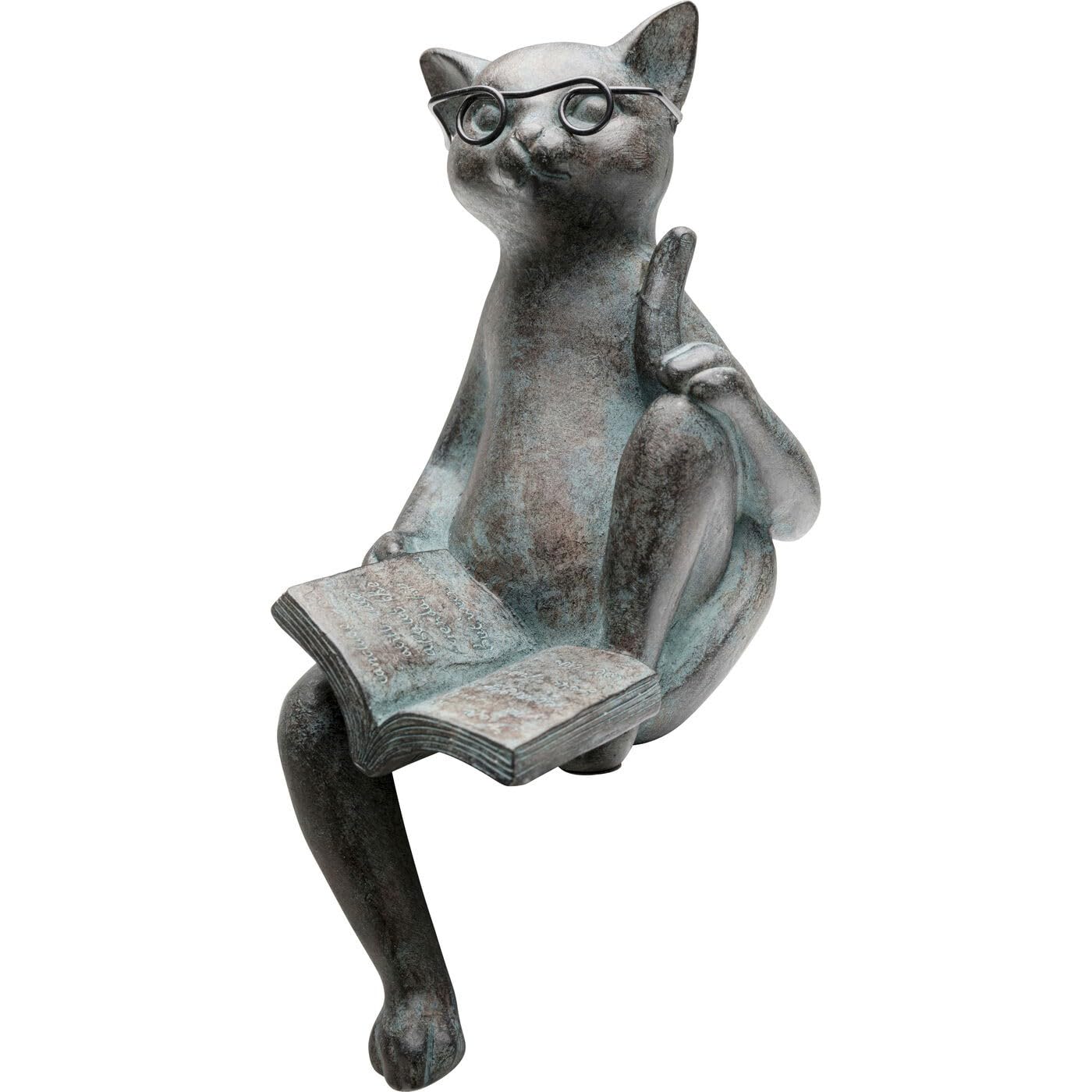 kare-design-deko-figur-cats-life-grau-schwarz-28x12x6-cm image 4