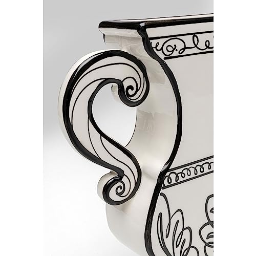 kare-design-vase-favola-schwarz-wei-24cm-amphorenform image 8