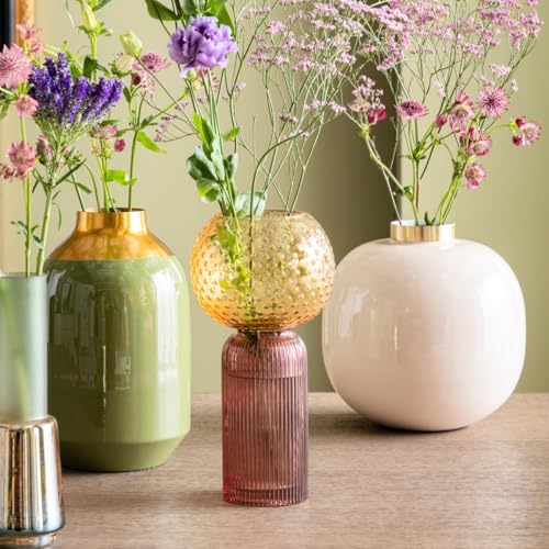 kare-design-vase-marvelous-duo-gelb-violett-30-5-cm-handgefertigte-blumenvase-mi image 7