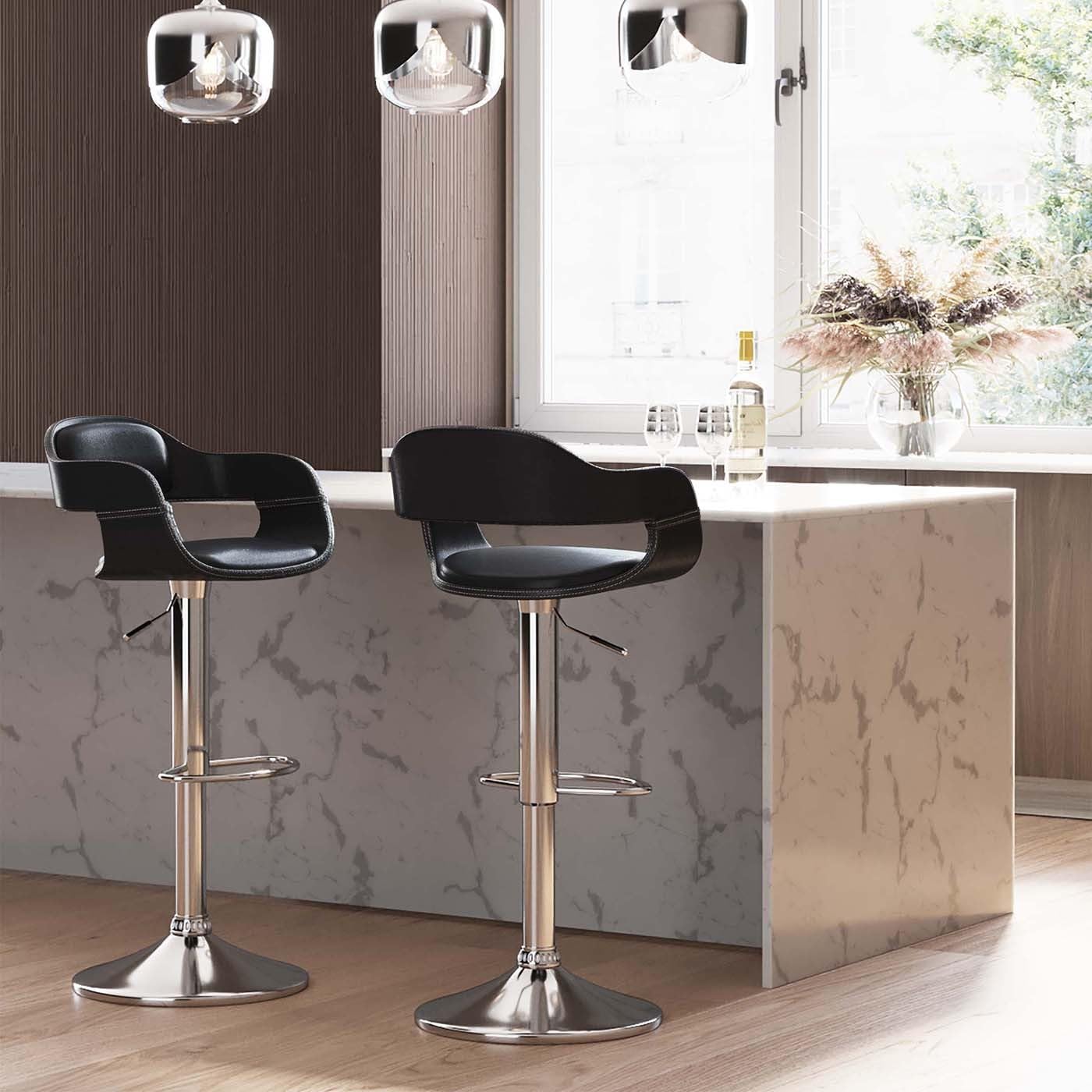 kare-design-barhocker-costa-schwarz-105x49x47-cm-h-henverstellbar image 2