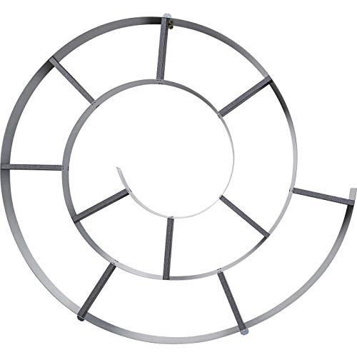 kare-design-wandregal-snail-silber-rund-durchmesser-75-cm-stahl image 7