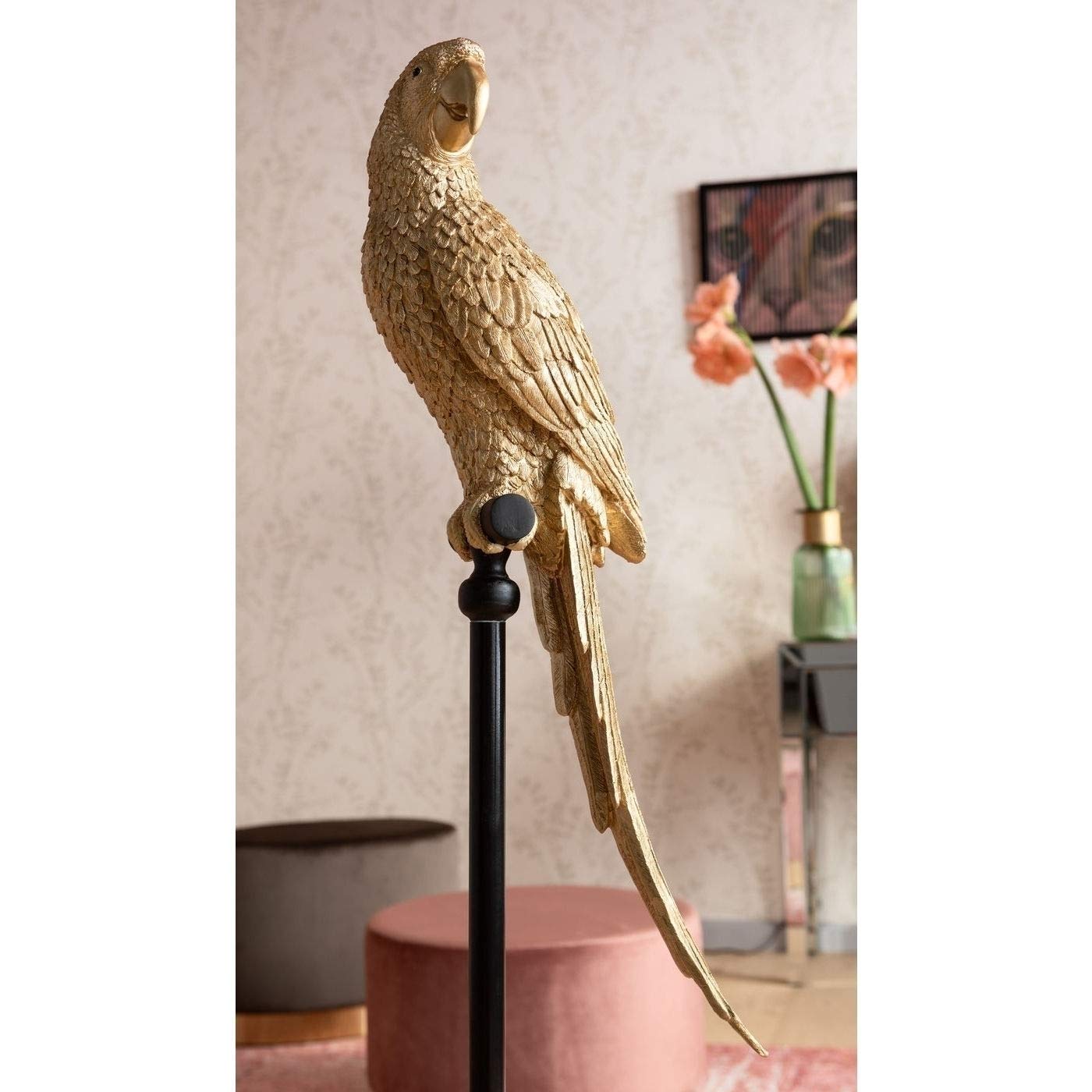 kare-design-deko-figur-papagei-gold-116-cm image 4
